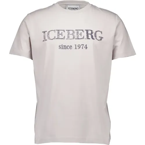 Iceberg - Tops > T-Shirts - Gray - Iceberg - Modalova