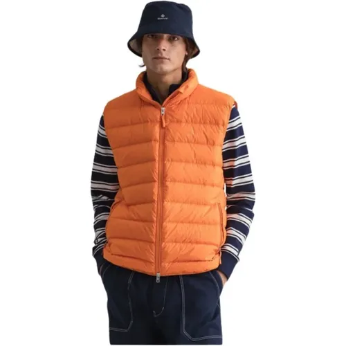 Gant - Jackets > Vests - Orange - Gant - Modalova