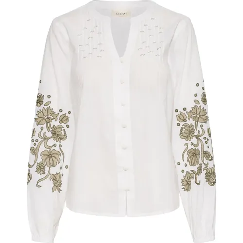 Blouses & Shirts > Blouses - - Cream - Modalova