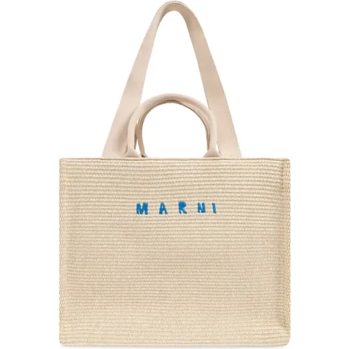 Marni - Bags > Tote Bags - Beige - Marni - Modalova