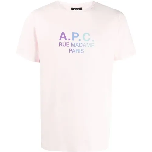 A.p.c. - Tops > T-Shirts - Pink - A.p.c. - Modalova