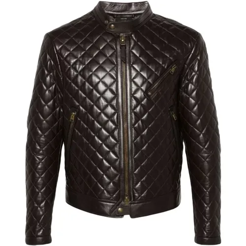 Jackets > Leather Jackets - - Tom Ford - Modalova