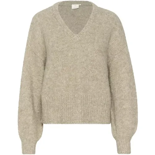 Knitwear > V-neck Knitwear - - Kaffe - Modalova