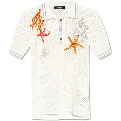 Tops > Polo Shirts - - Versace - Modalova