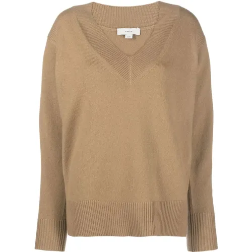 Knitwear > V-neck Knitwear - - Vince - Modalova