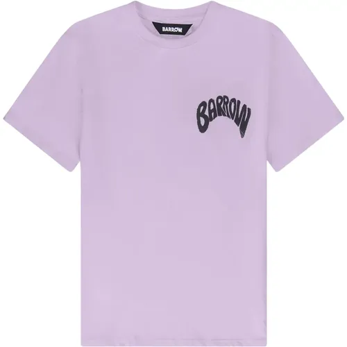 Barrow - Tops > T-Shirts - Purple - Barrow - Modalova