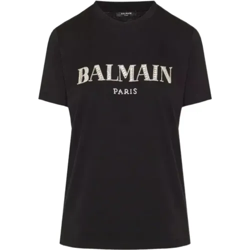 Balmain - Tops > T-Shirts - Black - Balmain - Modalova