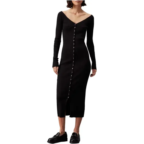 Dresses > Day Dresses > Midi Dresses - - Calvin Klein Jeans - Modalova