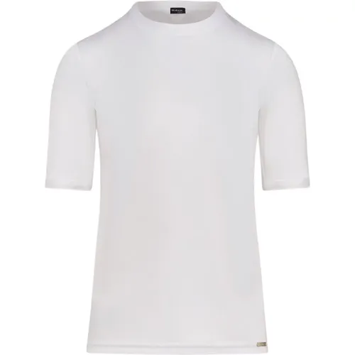 Kiton - Tops > T-Shirts - White - Kiton - Modalova