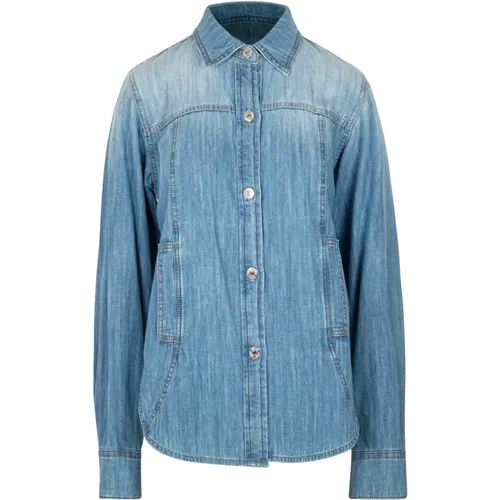 Blouses & Shirts > Denim Shirts - - Mauro Grifoni - Modalova