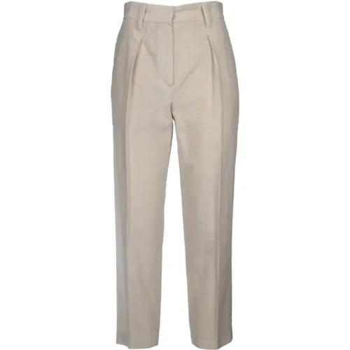 Trousers > Straight Trousers - - BRUNELLO CUCINELLI - Modalova