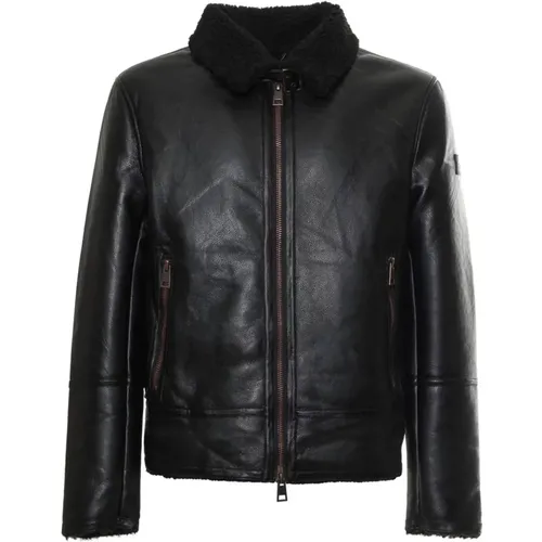 Jackets > Leather Jackets - - Alessandro Dell'Acqua - Modalova