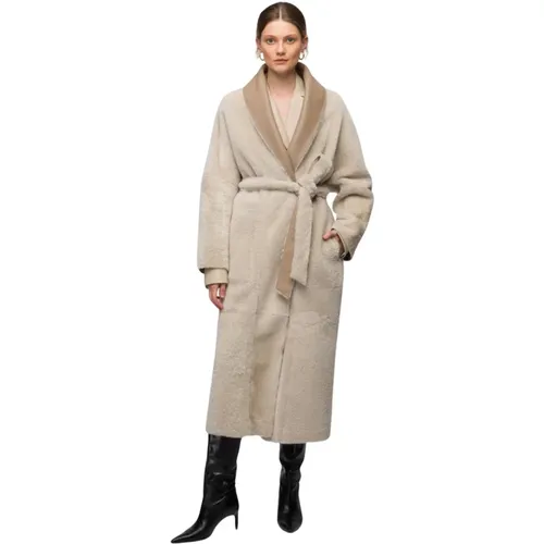 Coats > Belted Coats - - VSP - Modalova