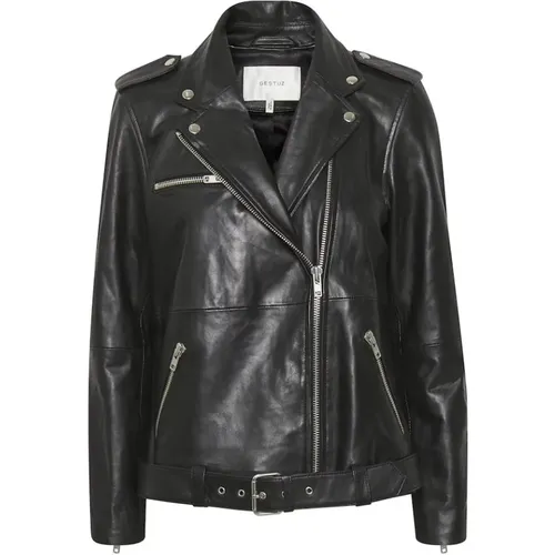 Jackets > Leather Jackets - - Gestuz - Modalova