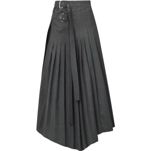 Skirts > Midi Skirts - - Solotre - Modalova