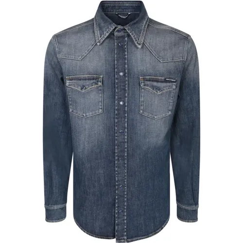 Shirts > Denim Shirts - - Dolce & Gabbana - Modalova