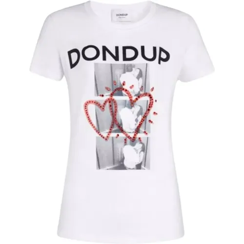 Dondup - Tops > T-Shirts - White - Dondup - Modalova
