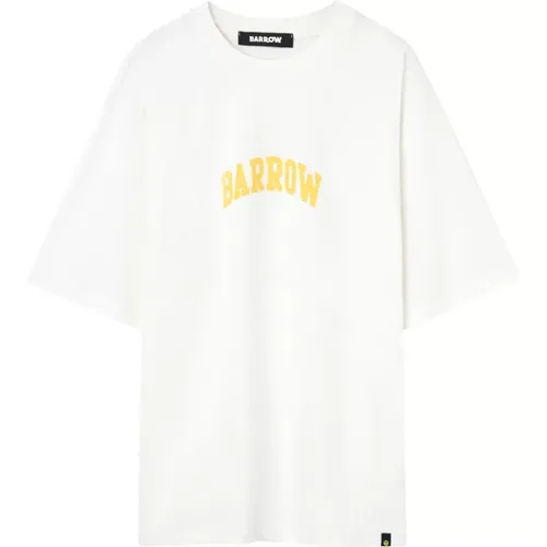 Barrow - Tops > T-Shirts - Beige - Barrow - Modalova