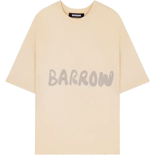 Barrow - Tops > T-Shirts - Beige - Barrow - Modalova