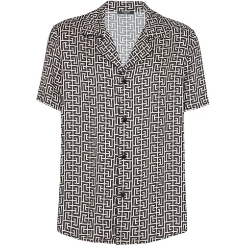 Shirts > Short Sleeve Shirts - - Balmain - Modalova