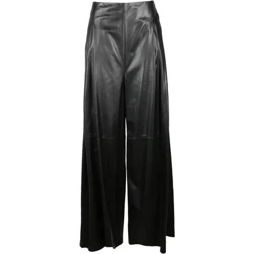 Trousers > Leather Trousers - - Rochas - Modalova