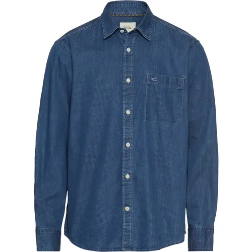 Shirts > Denim Shirts - - camel active - Modalova