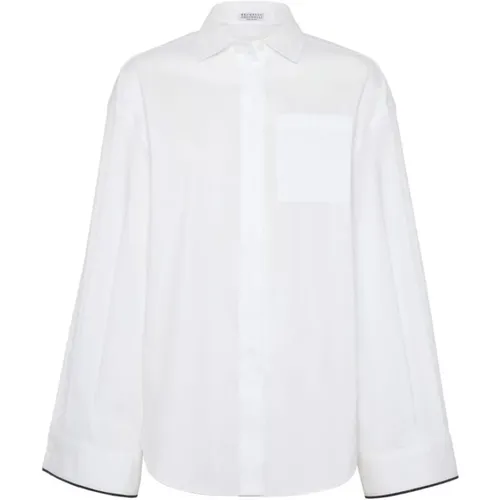 Blouses & Shirts > Shirts - - BRUNELLO CUCINELLI - Modalova