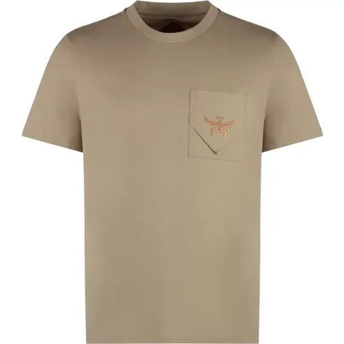 MCM - Tops > T-Shirts - Beige - MCM - Modalova