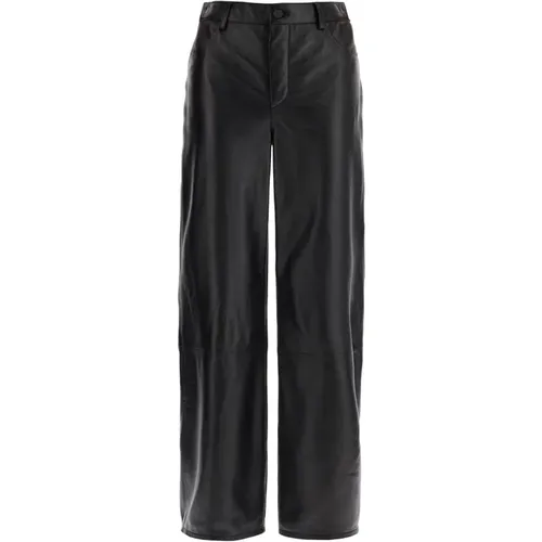 Trousers > Leather Trousers - - Loulou Studio - Modalova