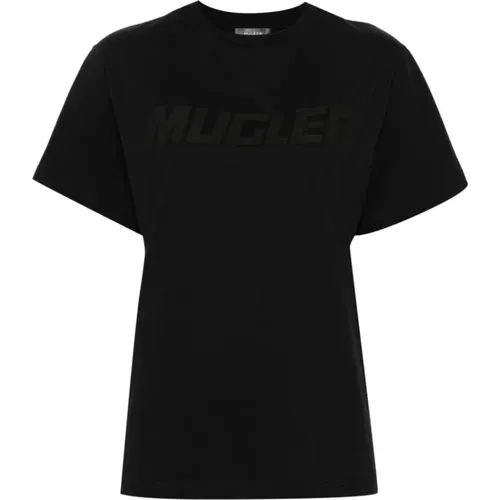 Mugler - Tops > T-Shirts - Black - Mugler - Modalova