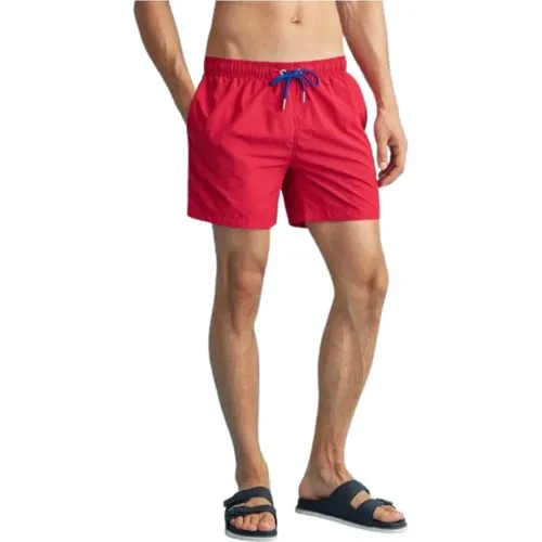 Gant - Swimwear > Beachwear - Red - Gant - Modalova