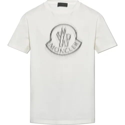 Moncler - Tops > T-Shirts - Beige - Moncler - Modalova