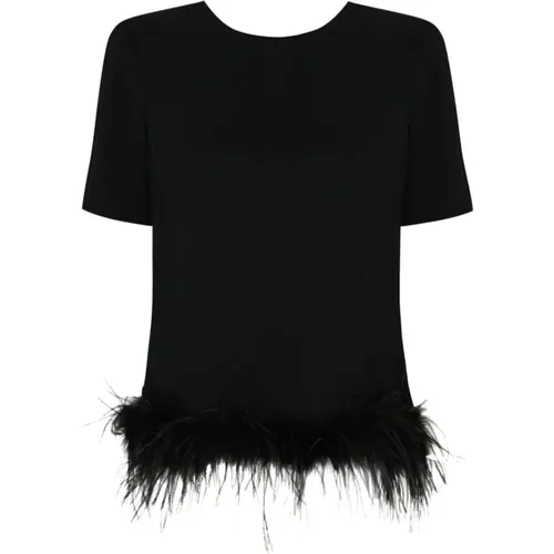 Twinset - Tops > T-Shirts - Black - Twinset - Modalova