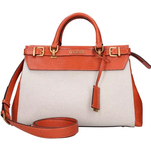 Guess - Bags > Handbags - Orange - Guess - Modalova