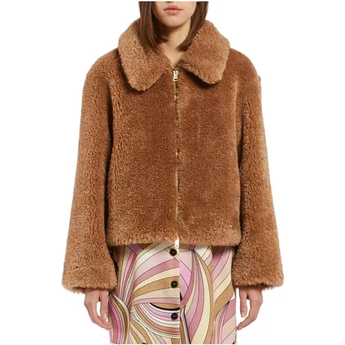 Jackets > Faux Fur & Shearling Jackets - - Marella - Modalova