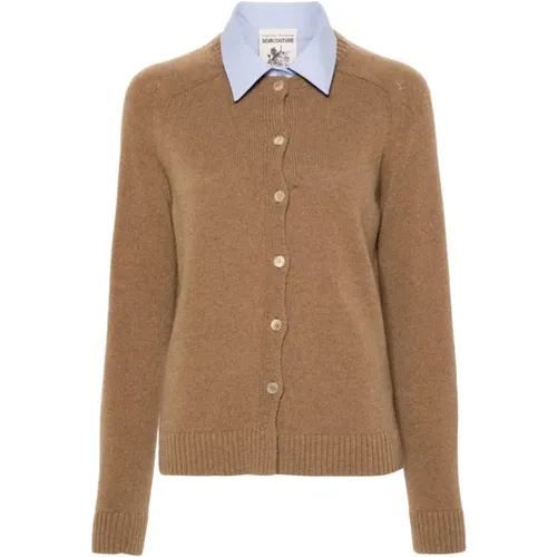 Knitwear > Cardigans - - Semicouture - Modalova