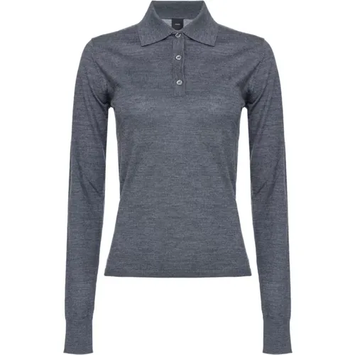 Pinko - Tops > Polo Shirts - Gray - pinko - Modalova