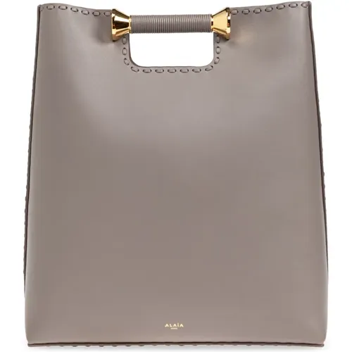 Alaïa - Bags > Handbags - Gray - Alaïa - Modalova