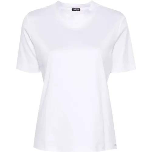 Kiton - Tops > T-Shirts - White - Kiton - Modalova