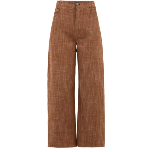 Trousers > Wide Trousers - - Attic and Barn - Modalova