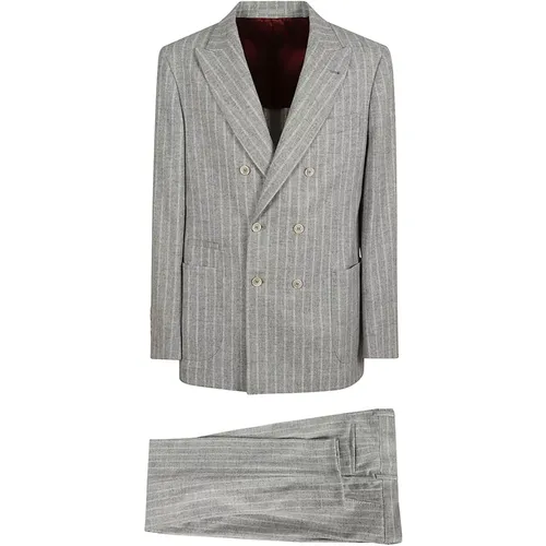 Suits > Suit Sets > Double Breasted Suits - - BRUNELLO CUCINELLI - Modalova