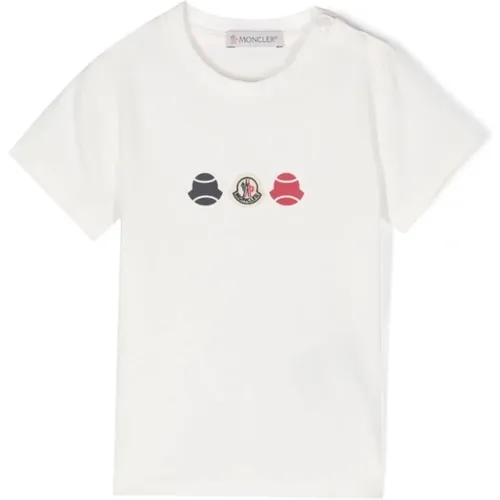 Moncler - Tops > T-Shirts - White - Moncler - Modalova