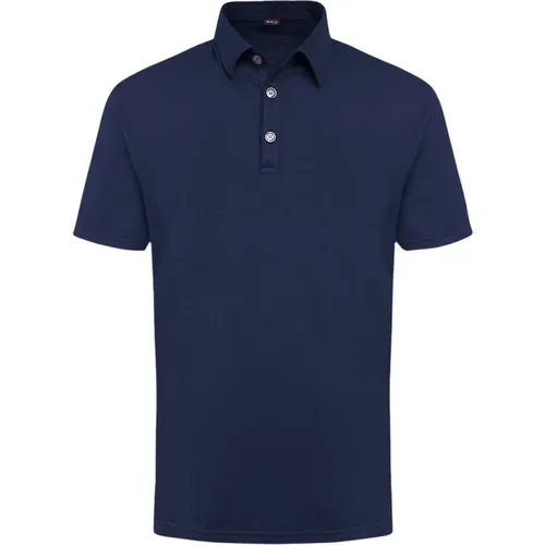 Kiton - Tops > Polo Shirts - Blue - Kiton - Modalova