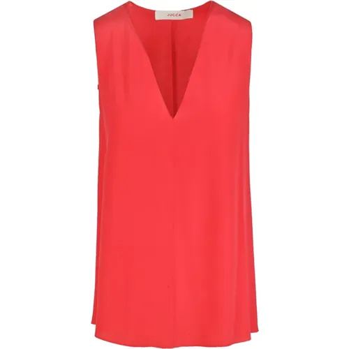 Tops > Sleeveless Tops - - Jucca - Modalova