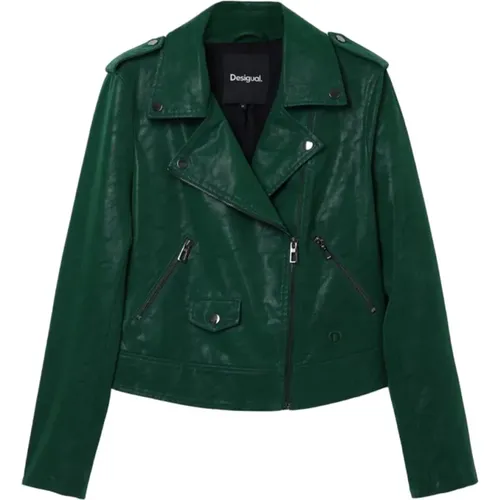 Jackets > Leather Jackets - - Desigual - Modalova
