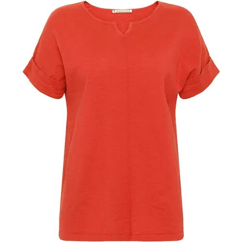 Mansted - Tops > T-Shirts - Red - Mansted - Modalova