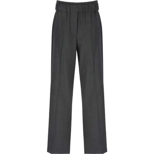 Trousers > Wide Trousers - - BRUNELLO CUCINELLI - Modalova