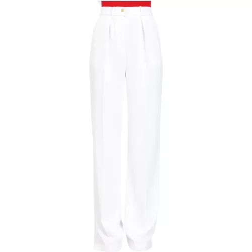 Trousers > Wide Trousers - - Elisabetta Franchi - Modalova