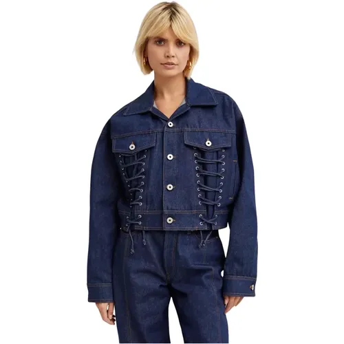 Jackets > Denim Jackets - - Jean Paul Gaultier - Modalova