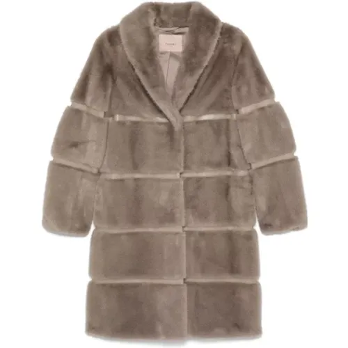 Coats > Single-Breasted Coats - - Twinset - Modalova